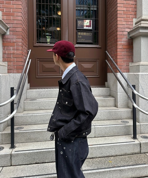 STUDS DESIGN RIGID SHORT DENIM JACKET／スタッズデザインリジット