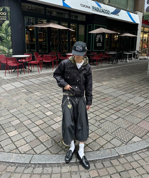 kutirスタッズデザインデニムジャケットデニムパンツセットアップＭサイズ kutirスタッズデザインデニムジャケットデニムパンツセットアップM