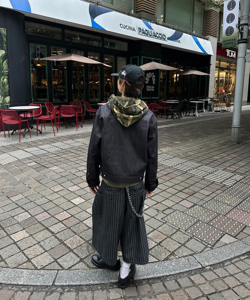 STUDS DESIGN RIGID SHORT DENIM JACKET／スタッズデザインリジット