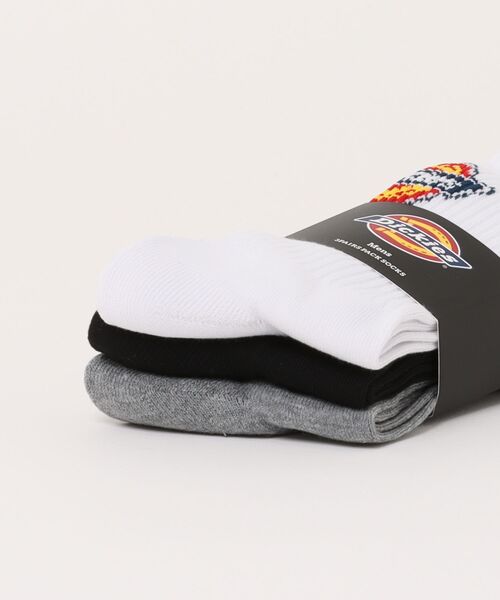 Dickies(ディッキーズ)の「【Dickies】クルー丈 3Pセット 底パイルバックロゴ/3足セット 靴下/メンズ(ソックス/靴下・メンズ・マルチ・25cm-27cm)」の2枚目の写真