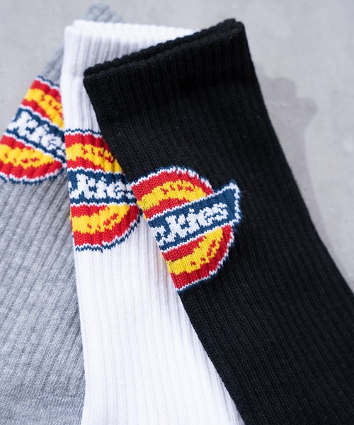 Dickies(ディッキーズ)の「【Dickies】クルー丈 3Pセット 底パイルバックロゴ/3足セット 靴下/メンズ(ソックス/靴下・メンズ・マルチ・25cm-27cm)」の3枚目の写真