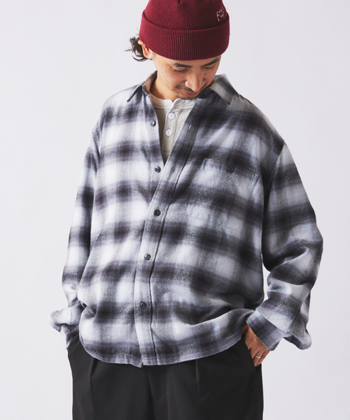 カラー オンブレ チェックシャツ（シャツ/ブラウス）｜JOURNAL