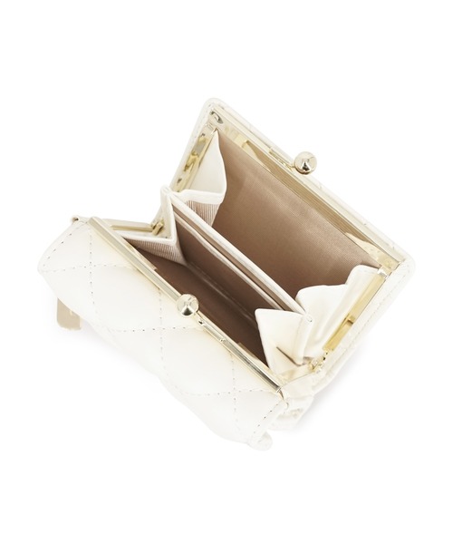 PAUL & JOE ACCESSOIRES(ポールアンドジョーアクセソワ)の「ポール & ジョー アクセソワ 口金ミニ財布 < キルティング>(財布・レディース・ピンク/ブラック/アイボリー・FREE)」の7枚目の写真