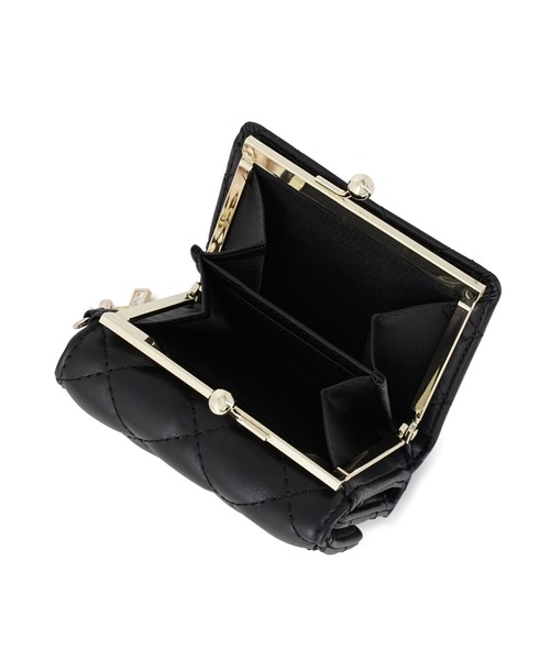 PAUL & JOE ACCESSOIRES(ポールアンドジョーアクセソワ)の「ポール & ジョー アクセソワ 口金ミニ財布 < キルティング>(財布・レディース・ピンク/ブラック/アイボリー・FREE)」の9枚目の写真