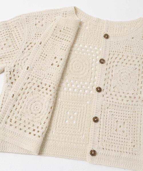 新品タグ付!アーバンリサーチドアーズ 2WAYクロシェカーディガンNATURAL 新品タグ付!アーバンリサーチドアーズ 2WAYクロシェカーディガン