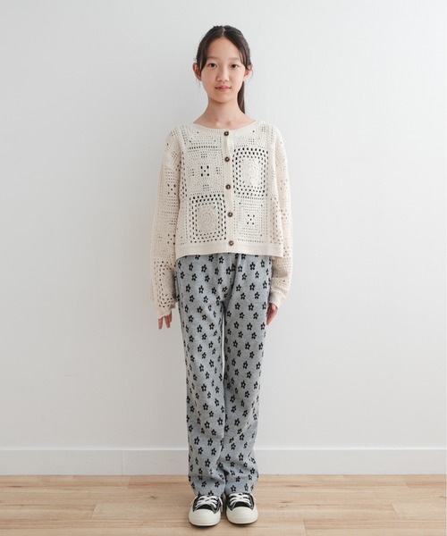 セール】『WEB/一部店舗限定サイズ』2WAYクロシェカーディガン(KIDS