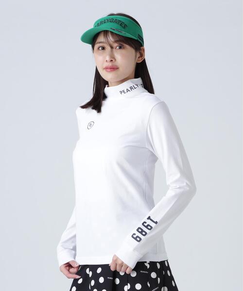 PEARLY GATES(パーリーゲイツ)の「【PEARLY GATES】綿ベア天竺長袖ハイネックカットソー(Tシャツ/カットソー・レディース・ネイビー/グリーン系その他/ホワイト・SMALL/MEDIUM/LARGE)」の4枚目の写真