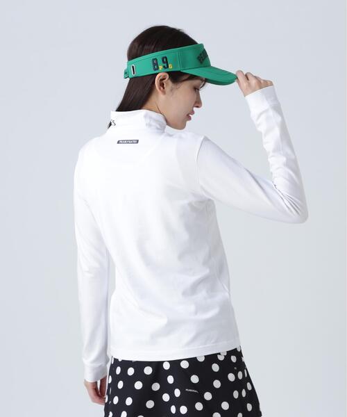 PEARLY GATES(パーリーゲイツ)の「【PEARLY GATES】綿ベア天竺長袖ハイネックカットソー(Tシャツ/カットソー・レディース・ネイビー/グリーン系その他/ホワイト・SMALL/MEDIUM/LARGE)」の6枚目の写真