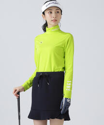 PEARLY GATES ハイネックゴルフウェア レディースサイズ0 PEARLY GATES パーリーゲイツ ハイネック 長袖Tシャツ ブラック系 0