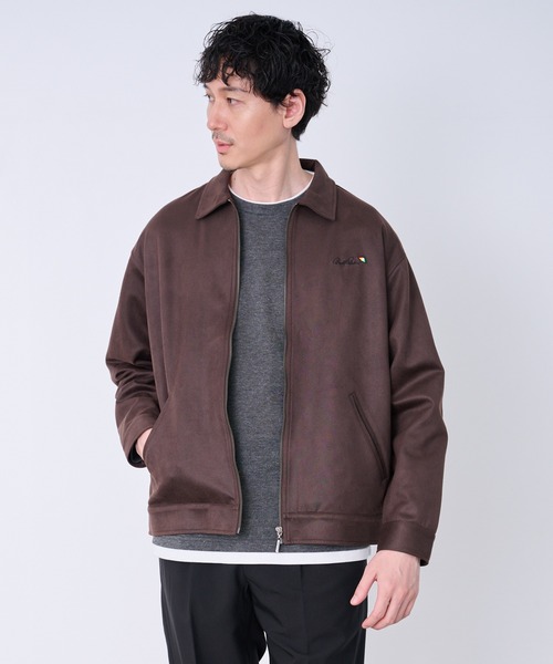 セール】カルゼスエード ジップブルゾン（ブルゾン）｜Arnold