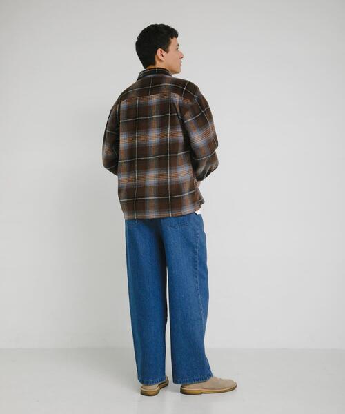 URBAN RESEARCH Sonny Label（アーバンリサーチサニーレーベル）の「シャギーチェックダブルポケットシャツ（シャツ/ブラウス・メンズ・レッド系その他/ブラック系その他/ブラウン系その他・MEDIUM/LARGE）」の7枚目の写真