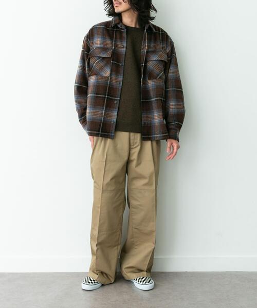 URBAN RESEARCH Sonny Label（アーバンリサーチサニーレーベル）の「シャギーチェックダブルポケットシャツ（シャツ/ブラウス・メンズ・レッド系その他/ブラック系その他/ブラウン系その他・MEDIUM/LARGE）」の11枚目の写真