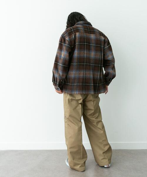 URBAN RESEARCH Sonny Label（アーバンリサーチサニーレーベル）の「シャギーチェックダブルポケットシャツ（シャツ/ブラウス・メンズ・レッド系その他/ブラック系その他/ブラウン系その他・MEDIUM/LARGE）」の12枚目の写真