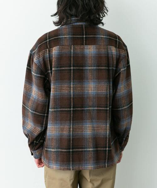 URBAN RESEARCH Sonny Label（アーバンリサーチサニーレーベル）の「シャギーチェックダブルポケットシャツ（シャツ/ブラウス・メンズ・レッド系その他/ブラック系その他/ブラウン系その他・MEDIUM/LARGE）」の16枚目の写真