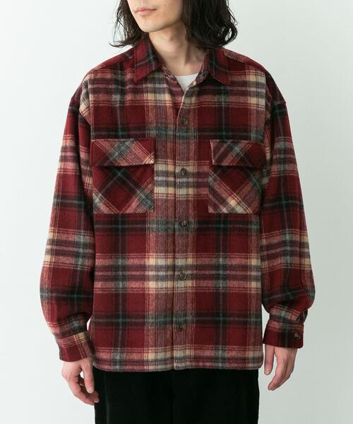 セール】シャギーチェックダブルポケットシャツ（シャツ/ブラウス