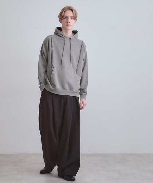 アメリカ購入 定価5万 カシミア100ふわふわパーカー ダークグレー セール】ヘヴィウェイトヴィンテージプルパーカ（パーカー）｜tk.TAKEO