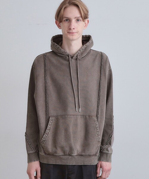 tk.TAKEO KIKUCHI（ティーケータケオキクチ）の「ヘヴィウェイトヴィンテージプルパーカ（パーカー・メンズ・グレー/ブラック/ブラウン系その他・01/03/02）」の5枚目の写真