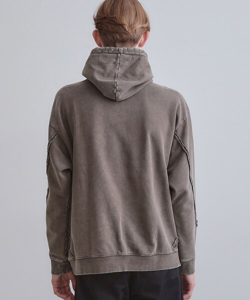 tk.TAKEO KIKUCHI（ティーケータケオキクチ）の「ヘヴィウェイトヴィンテージプルパーカ（パーカー・メンズ・グレー/ブラック/ブラウン系その他・01/03/02）」の7枚目の写真