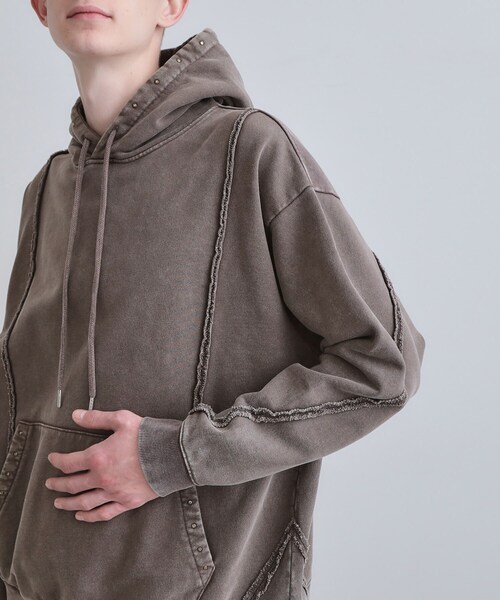 tk.TAKEO KIKUCHI（ティーケータケオキクチ）の「ヘヴィウェイトヴィンテージプルパーカ（パーカー・メンズ・グレー/ブラック/ブラウン系その他・01/03/02）」の10枚目の写真