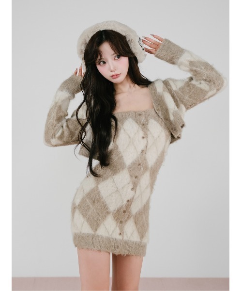 Darich アーガイルニットアンサンブル ダーリッチ Darich アーガイルニットアンサンブル （サックス