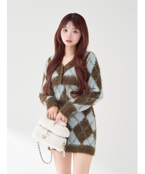 アーガイルニットアンサンブル（ワンピース）｜Darich（ダーリッチ）の