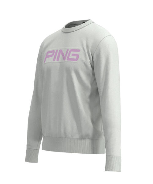 セール】【PING APPAREL】10カラークルーネックニットプルオーバー