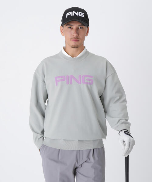 セール】【PING APPAREL】10カラークルーネックニットプルオーバー
