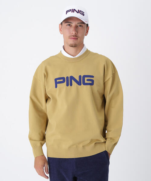 PING APPAREL】10カラークルーネックニットプルオーバー ＜NATIVE