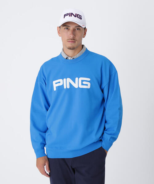 セール】【PING APPAREL】10カラークルーネックニットプルオーバー