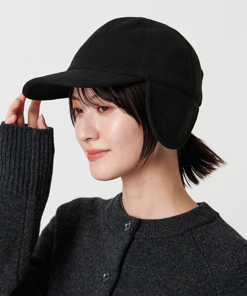 La Maison de Lyllis（メゾンドリリス）の「＜La maison de Lyllis＞SILVAM キャップ（キャップ・レディース・ブラック/オフホワイト・FREE）」の4枚目の写真