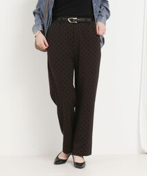 MICO COULIER | 裏起毛TRフロッキードットパンツ(その他パンツ)