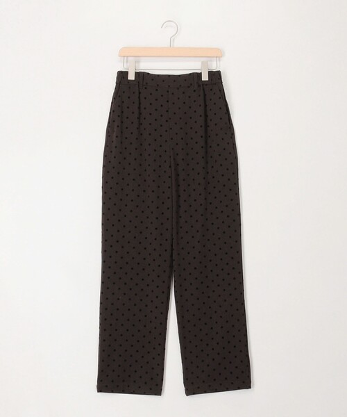 MICO COULIER（ミコクリエ）の「裏起毛TRフロッキードットパンツ（その他パンツ・レディース・ブラウン/チャコールグレー・36/38）」の20枚目の写真
