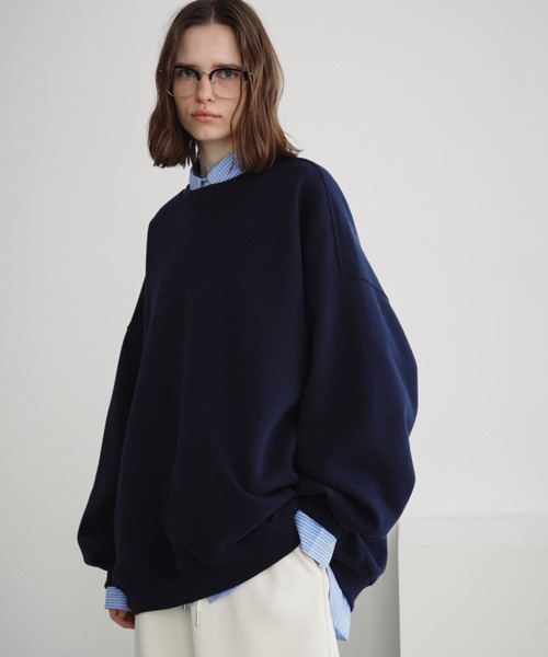 Auntie Rosa Holiday（アンティローザホリデー）の「オーバーサイズベーシックスウェット（スウェット・レディース・ネイビー/ライトグレー/ピンク/イエロー・FREE）」の14枚目の写真