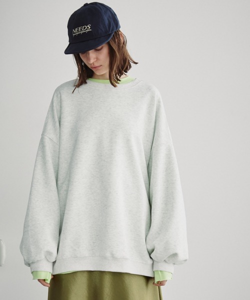 Auntie Rosa Holiday（アンティローザホリデー）の「オーバーサイズベーシックスウェット（スウェット・レディース・ネイビー/ライトグレー/ピンク/イエロー・FREE）」の21枚目の写真