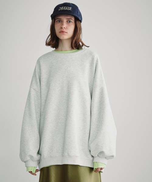 Auntie Rosa Holiday（アンティローザホリデー）の「オーバーサイズベーシックスウェット（スウェット・レディース・ネイビー/ライトグレー/ピンク/イエロー・FREE）」の22枚目の写真