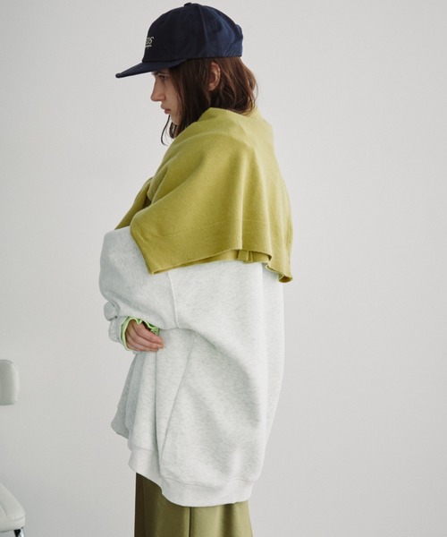 Auntie Rosa Holiday（アンティローザホリデー）の「オーバーサイズベーシックスウェット（スウェット・レディース・ネイビー/ライトグレー/ピンク/イエロー・FREE）」の17枚目の写真