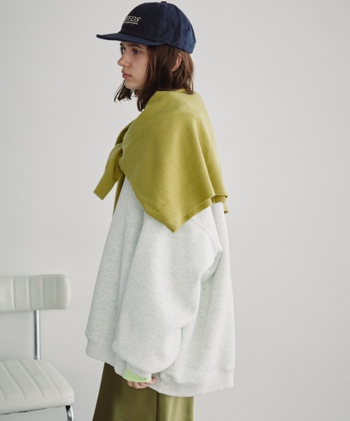 Auntie Rosa Holiday（アンティローザホリデー）の「オーバーサイズベーシックスウェット（スウェット・レディース・ネイビー/ライトグレー/ピンク/イエロー・FREE）」の18枚目の写真