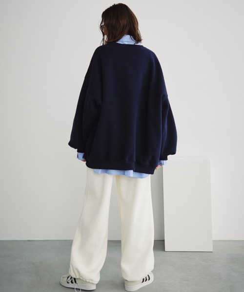 Auntie Rosa Holiday（アンティローザホリデー）の「オーバーサイズベーシックスウェット（スウェット・レディース・ネイビー/ライトグレー/ピンク/イエロー・FREE）」の10枚目の写真