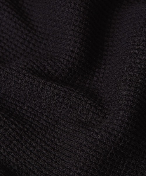 G-STAR（ジースター）の「TWEETER T-SHIRT/パネルデザインサーマルワッフルロングスリーブTシャツ（Tシャツ/カットソー・メンズ・ダークブラック/ベージュ系その他・X-LARGE/X-SMALL/LARGE/MEDIUM/SMALL）」の7枚目の写真