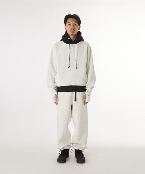 N.HOOLYWOOD(N.ハリウッド)の「PULLOVER HOODIE(パーカー・メンズ・チャコール/オートミール・L/M/S)」の11枚目の写真