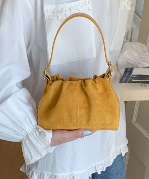 2wayスエードタッチギャザーバッグ（ショルダーバッグ）｜PIN（ピン