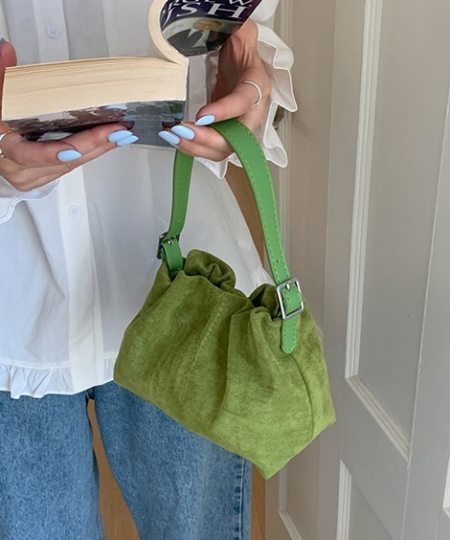 2wayスエードタッチギャザーバッグ（ショルダーバッグ）｜PIN（ピン