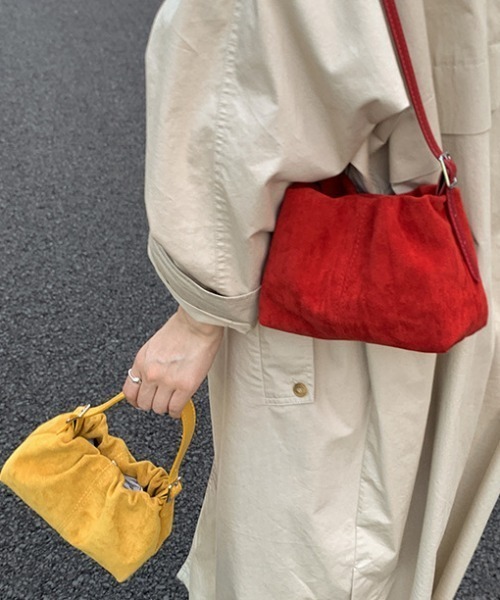 2wayスエードタッチギャザーバッグ（ショルダーバッグ）｜PIN（ピン