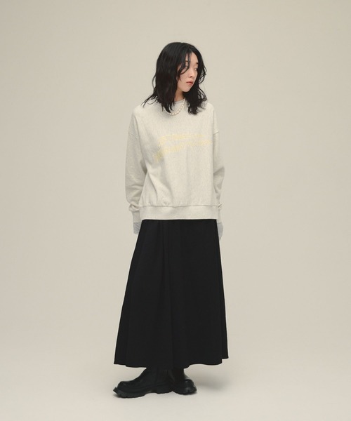 eL（エル）の「【eL】Tuck Gather Volume Skirt/603941（スカート・レディース・アイボリー/ブラック・FREE）」の10枚目の写真