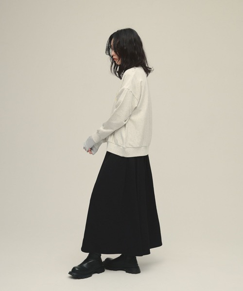 eL（エル）の「【eL】Tuck Gather Volume Skirt/603941（スカート・レディース・アイボリー/ブラック・FREE）」の17枚目の写真