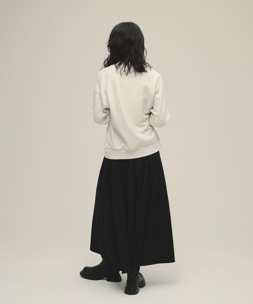 eL（エル）の「【eL】Tuck Gather Volume Skirt/603941（スカート・レディース・アイボリー/ブラック・FREE）」の3枚目の写真