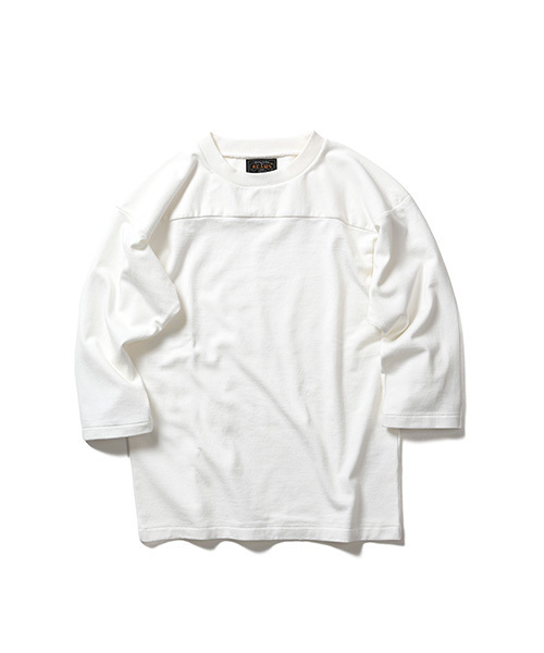 BEAMS PLUS（ビームスプラス）の「BEAMS PLUS / フットボール Tee（Tシャツ/カットソー・メンズ・ライトグレー/ネイビー/ホワイト・MEDIUM/SMALL/LARGE/X-LARGE）」の2枚目の写真