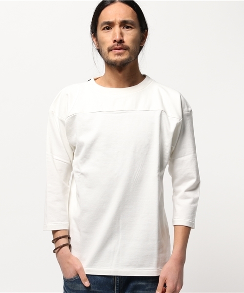 BEAMS PLUS（ビームスプラス）の「BEAMS PLUS / フットボール Tee（Tシャツ/カットソー・メンズ・ライトグレー/ネイビー/ホワイト・MEDIUM/SMALL/LARGE/X-LARGE）」の17枚目の写真