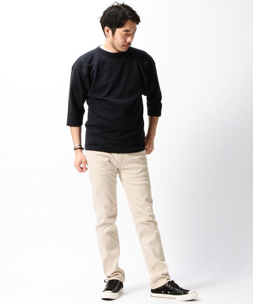 BEAMS PLUS（ビームスプラス）の「BEAMS PLUS / フットボール Tee（Tシャツ/カットソー・メンズ・ライトグレー/ネイビー/ホワイト・MEDIUM/SMALL/LARGE/X-LARGE）」の20枚目の写真