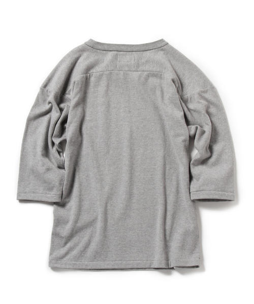 BEAMS PLUS（ビームスプラス）の「BEAMS PLUS / フットボール Tee（Tシャツ/カットソー・メンズ・ライトグレー/ネイビー/ホワイト・MEDIUM/SMALL/LARGE/X-LARGE）」の8枚目の写真